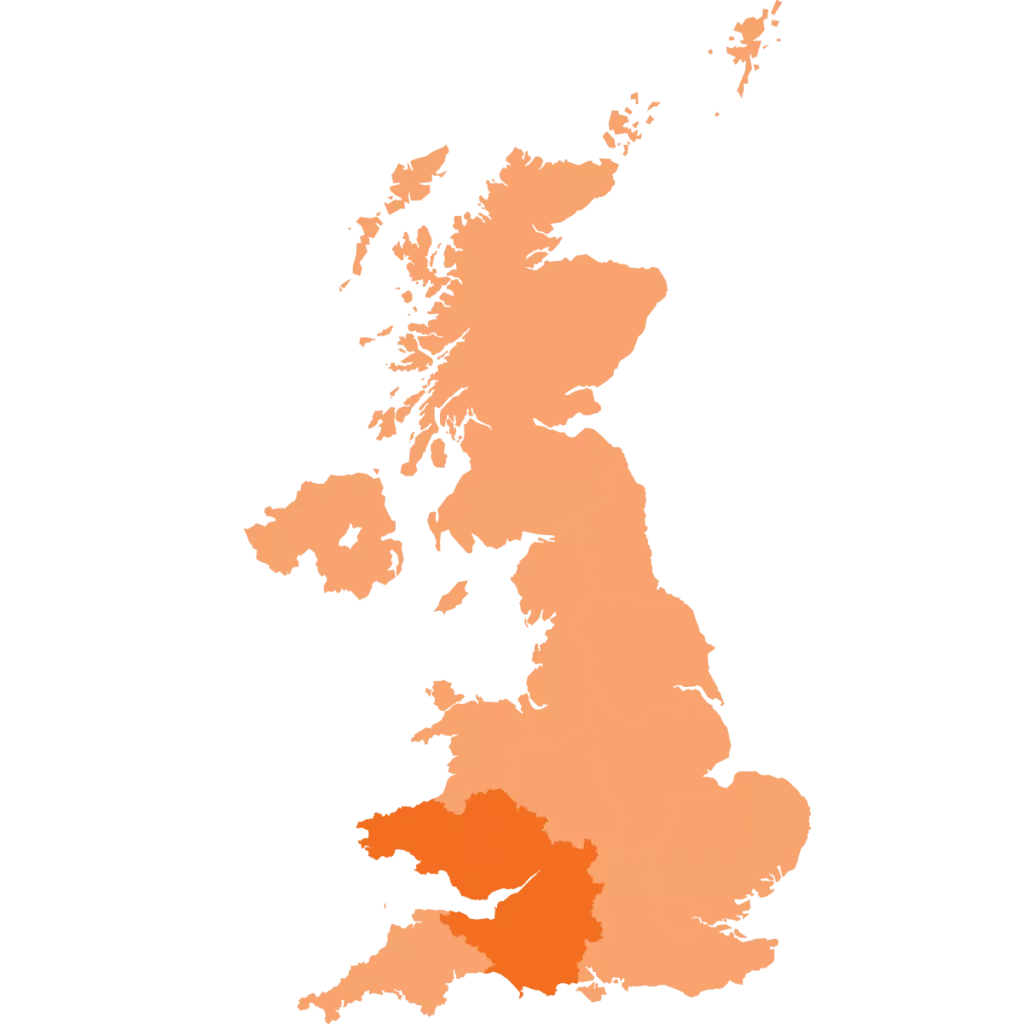 South West map