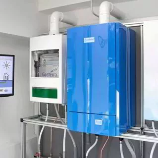 hydrogen-boilers Hydrogen boiler example at trade show